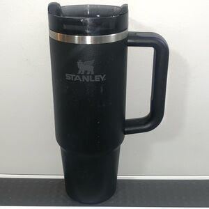 Stanley Black on Black 30oz Tumbler Travel Cup Mug 30 oz Unused but shows wear